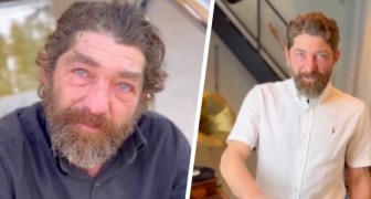 Homeless man asks for a slice of cake for his birthday: a barber gives him a makeover and takes him out for dinner