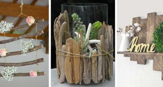 10 incredibili decorazioni fai da te che puoi realizzare con piccoli pezzi di legno