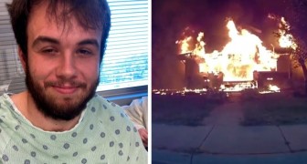 Fattorino avvista una casa in fiamme e interviene tempestivamente: salva 5 bambini con un gesto eroico