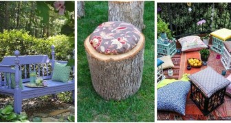 10 modi semplici e creativi per arredare il giardino con fantastiche sedute fai-da-te