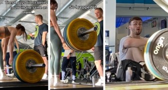 Acepta el desafío y levanta 120 kilos sorprendiendo a todos los hombres del gimnasio: Creerían que no lo lograría