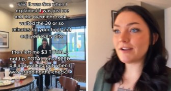 Vanno via dal ristorante senza pagare il conto di 220$: la cameriera in lacrime si sfoga su TikTok