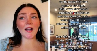 Serveerster in tranen lucht haar hart nadat 11 mensen het restaurant zijn uitgelopen zonder de rekening van $220 te betalen