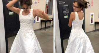 Compra il suo abito da sposa in un negozio d'usato per soli 25 euro: ne sono così orgogliosa