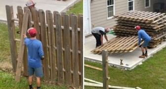 Ils demandent aux voisins de déplacer la clôture qui empiète sur leur pelouse, et devant leur refus, ils la démolissent