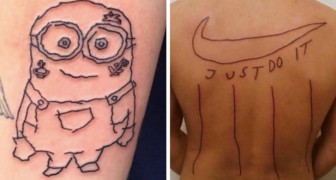 Slecht uitgevoerde tatoeages: 17 keer hebben tatoeëerders tekeningen gemaakt die grenzen aan het absurde