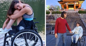 Non può camminare, ma non si è mai arresa: grazie all'aiuto di suo marito ha visitato più di 80 città