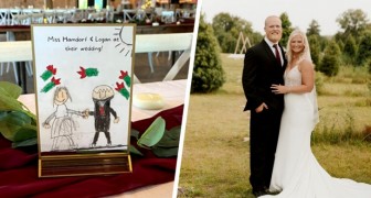 Je bent de beste juf ter wereld: vrouw transformeert kaartjes van haar leerlingen tot tafelstuk voor haar bruiloft