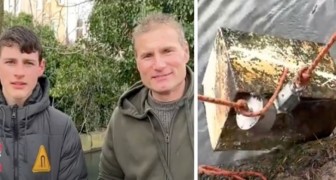 Killen fiskar upp ett kassaskåp från flodbädden: han återlämnar det till dess ägare