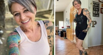 Viene criticata perché a 58 anni si sente giovane: Sono fiera dei miei capelli grigi e dei tatuaggi