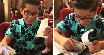 Son saves his money to invite his dad out for a meal on his birthday, but the bill is too high