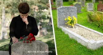 Ze neemt voor elke gelegenheid bloemen mee naar het graf van haar vader: na 43 jaar ontdekt ze dat het het verkeerde is