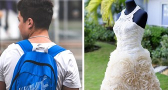 Escuela suspende a su mejor amigo por lo que lleva puesto: joven de 16 años protesta yendo a clases con vestido de novia