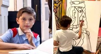 A soli 10 anni viene paragonato a Picasso: i suoi quadri sono venduti per migliaia di dollari