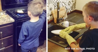 Mamma single vuole che il figlio di 6 anni svolga le faccende domestiche: Deve imparare a fare tutto