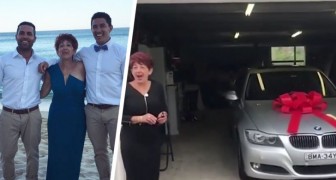 De lägger undan pengar och ger sin mamma en bil: Det var ett sätt för att tacka henne för allt det hon gjort för oss