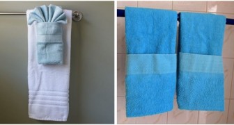 Handtücher als Einrichtungsaccessoires: Falten Sie sie sorgfältig, um das Badezimmer zu dekorieren