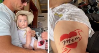Ze nemen hun 6 maanden oude zoon mee om een ​​tatoeage te laten zetten: het web bekritiseert hen