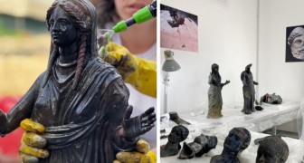 Découverte de 24 statues de bronze datant de plus de 2 000 ans enfouies dans la boue depuis des siècles