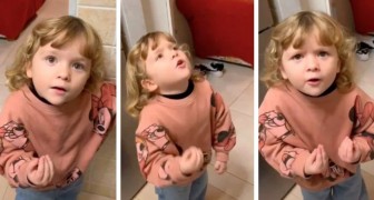 3-year-old girl entertains the web with her hand gestures: She looks like an old granny from the south of Italy (+ VIDEO)