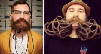 16 incredibili composizioni che sono state realizzate con la barba e i baffi