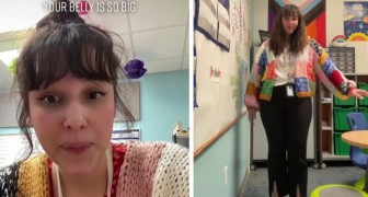 En elev kritiserar henne för hennes stora mage: Jag har lärt dem att den är sådan för att jag tar hand om mig själv
