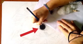 Inizia disegnando un cerchio nero... il risultato dopo due minuti è IMPRESSIONANTE