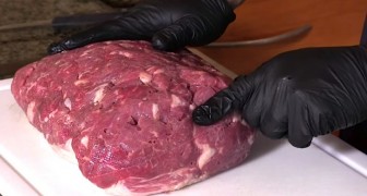 Voilà un normal morceau de viande crue? Regardez comment il a été créé...