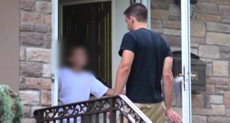 He claims to be mommy's friend and asks to come in the house: here's the reaction of children