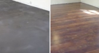 It looks like a WOODEN floor, but it's CEMENT: here's how it works !