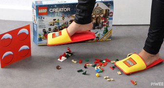 L'azienda Lego inventa delle pantofole speciali e pone fine a 66 anni di incidenti notturni