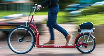 Halvvägs mellan en cykel och ett löpband: den här uppfinningen kommer att revolutionera sättet att ta sig fram på!