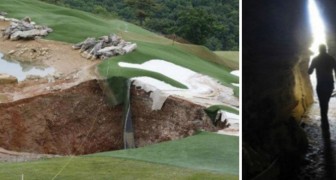 Un gouffre apparaît dans son parcours de golf: à l'intérieur, un bijou d'histoire naturelle