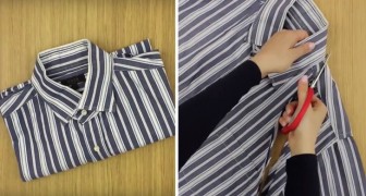 Here is how to recycle an old shirt ingeniously and WITHOUT SEWING!