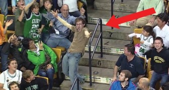 Half-time interval music --- see the WILD reaction of this guy!
