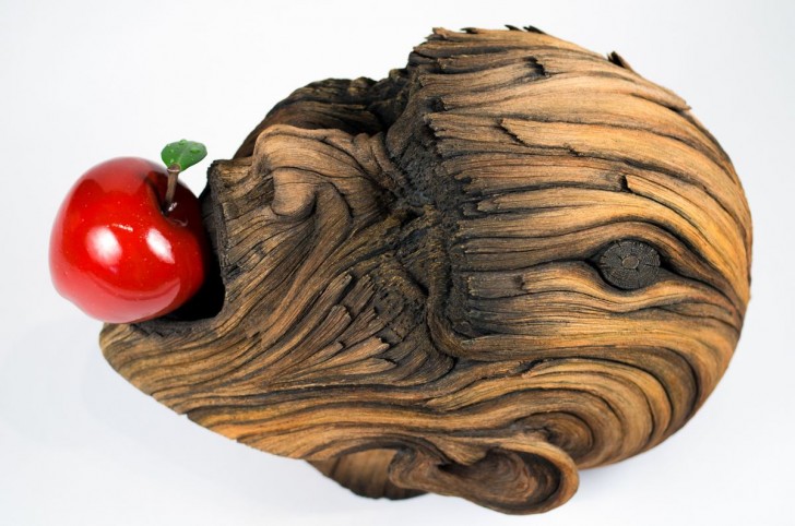 L'apice dell'inganno visivo: questo scultore riesce a trasformare l'argilla in legno - 5