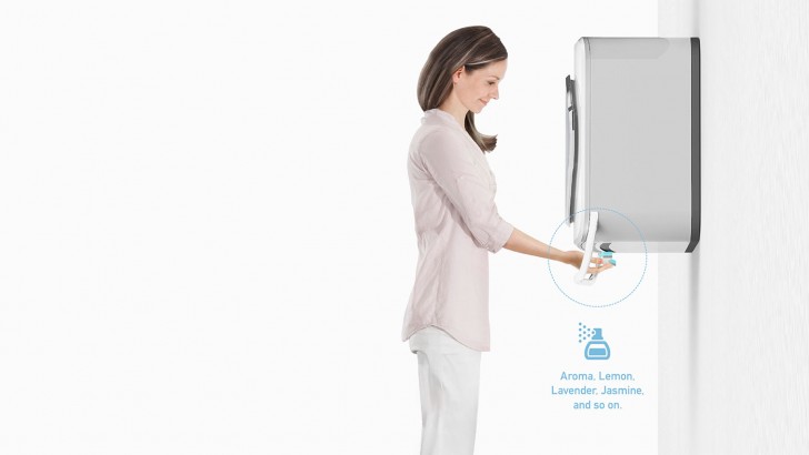 Aplicando un aroma sotto i fori di ventilazione potrete profumare gli abiti durante l'asciugatura.