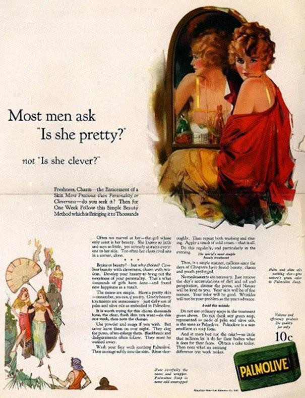 L'importance d'utiliser le bon savon: les hommes se demandent "Est-elle jolie?" et non pas «Est-elle intelligente?"