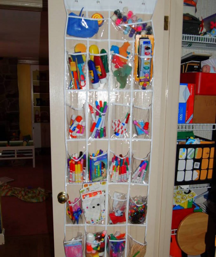 2. Mais aussi dans la chambre de votre enfant, voici un excellent moyen pour ranger les feutres et les crayons de couleur!