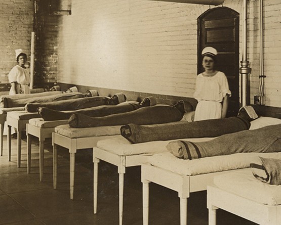 5. Die Psychiatrien nutzten nasse Decken, um die Patienten zu beruhigen.