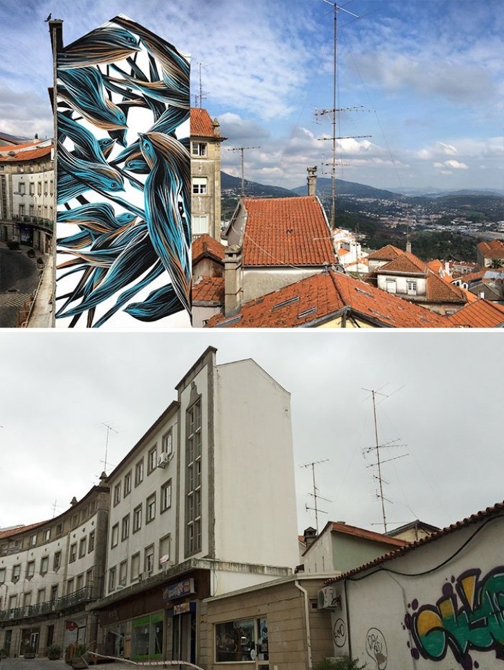 20. Uccelli, murales - Covilha, Portogallo