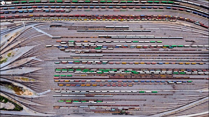 La ferrovia di Inman Yard, una delle più grandi degli Stati Uniti.