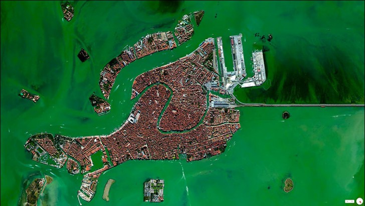 La lagune de Venise, Italie.