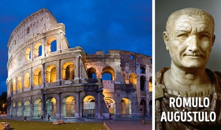 Roma nasce tradizionalmente grazie a Romolo, il primo imperatore. La storia della città termina con un suo omonimo, Romolo Augusto, l'ultimo governatore dell'Impero Romano d'Occidente.