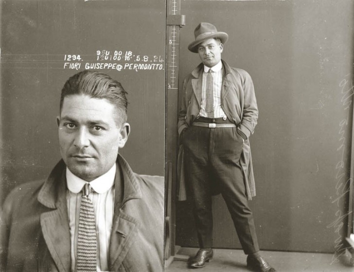 13. Guiseppe Fiori, alias Permontto, gelabeld als inbreker.
