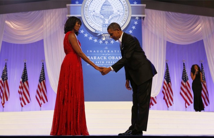 Deuxième danse d'inauguration du couple présidentiel. 21 janvier 2013.