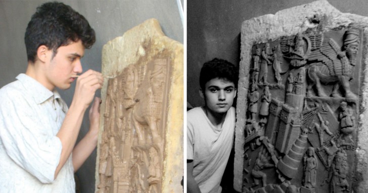 Nenous ha imparato l'arte della scultura grazie al padre che svolge proprio questo mestiere. Quando è venuto a sapere della distruzione del millenario sito di Nimrud ha detto di essersi sentito "ferito nel profondo".