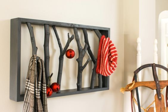 Now, you can hang the coat rack inside your house! Pretty cool, right?!