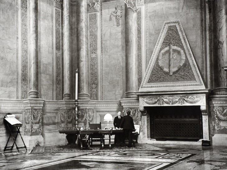 L'ufficio di Mussolini a Palazzo Venezia
