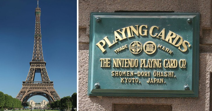 La Tour Eiffel venne inaugurata lo stesso anno in cui venne fondata la Nintendo: 1889.